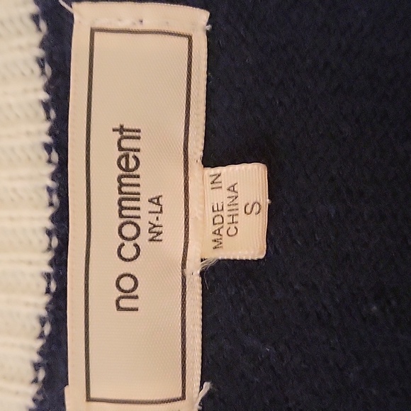 No Comment Navy Sweater Vest - Picture 4 of 4